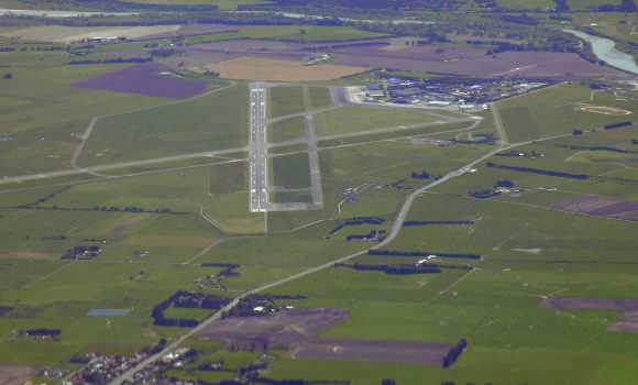 On approach to runway 27 at Ohakea