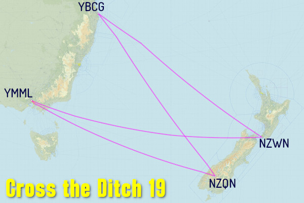 Cross the Ditch 19 Route Map