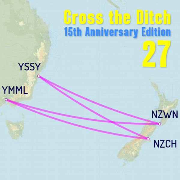 Cross the Ditch 27: 15th Anniversary Edition Route Map